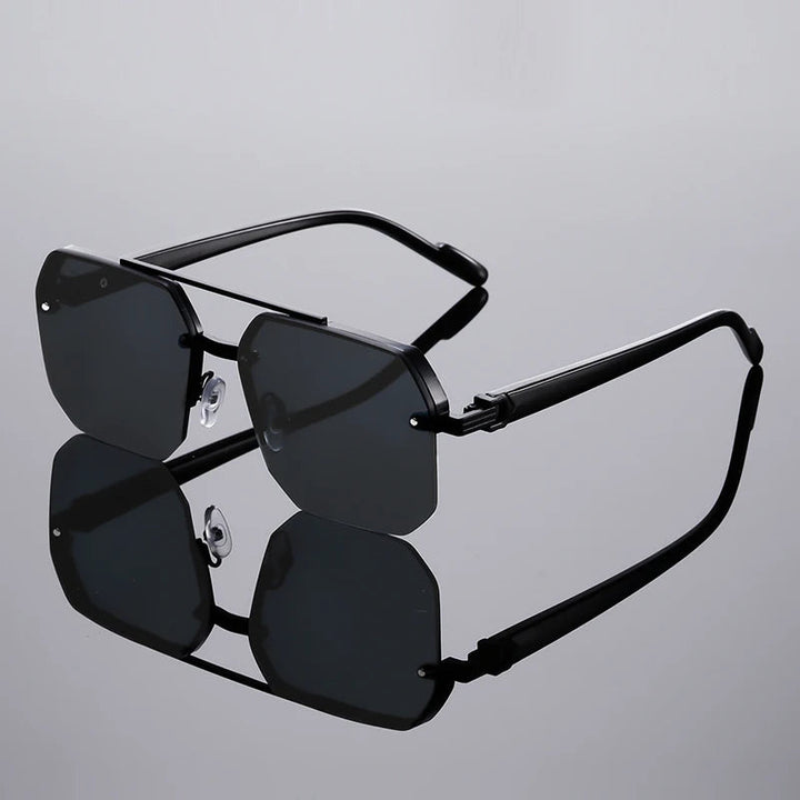Nexus Rimless Geometric Sunglasses