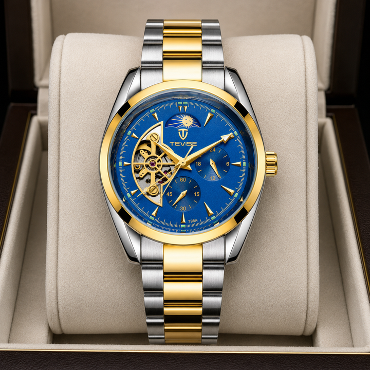 Meridian Automatic Skeleton Moon Phase Watch