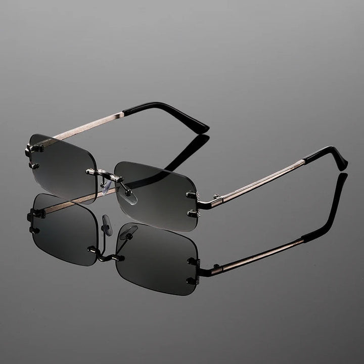 Modena Rimless Rectangular Sunglasses