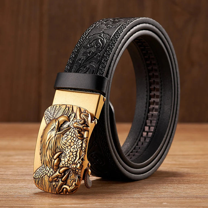 Harland Split Leather Western Buckle Belt