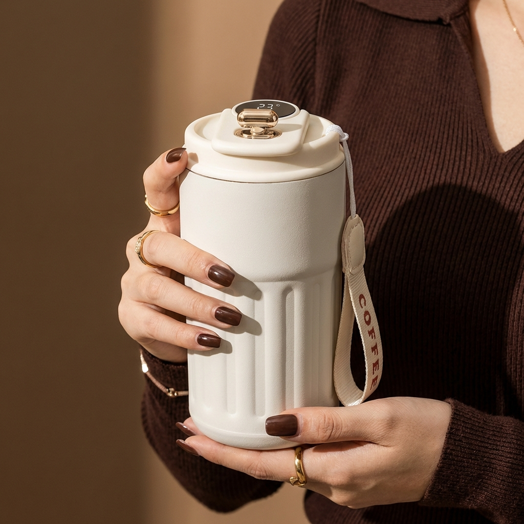 Thermo Smart Temperature Display Insulated Stainless Steel Water Bottle