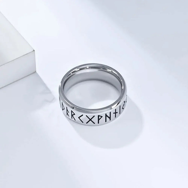 Ragnar Stainless Steel Runes Ring