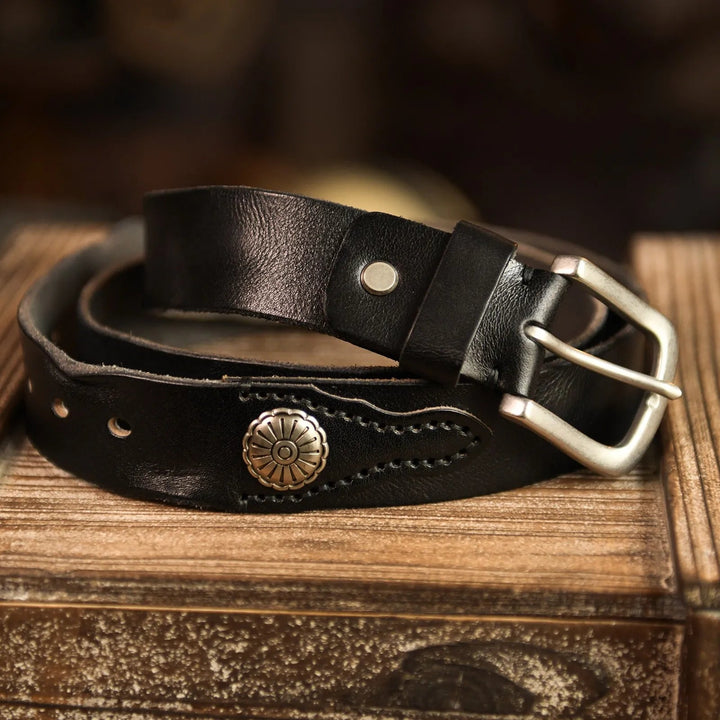 Ranchland Leather Cowskin Belt