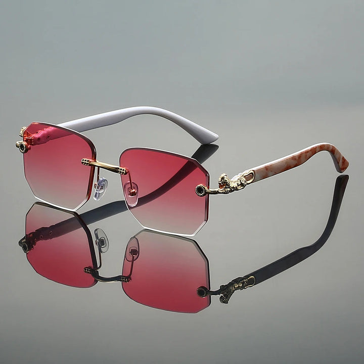 Valenti Frameless Hexagonal Sunglasses