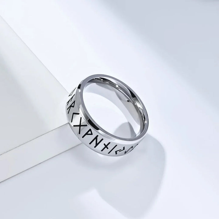 Ragnar Stainless Steel Runes Ring