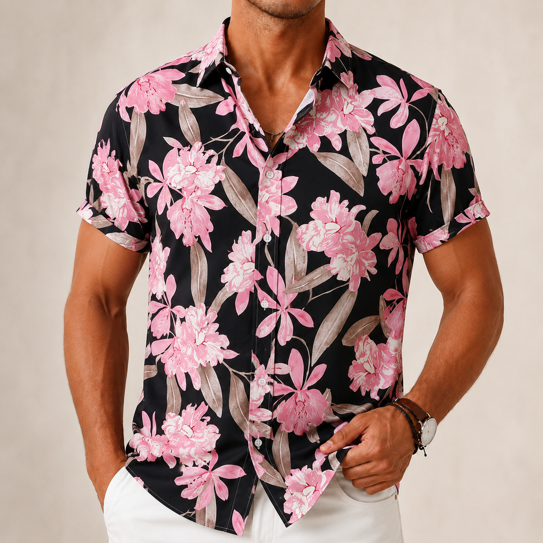 Retro Flower Casual Shirt