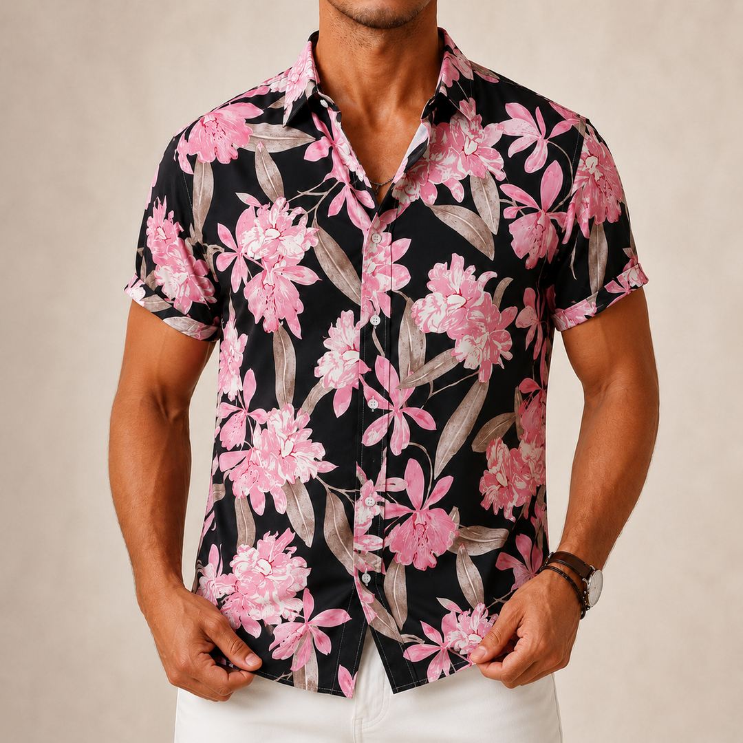 Retro Flower Casual Shirt