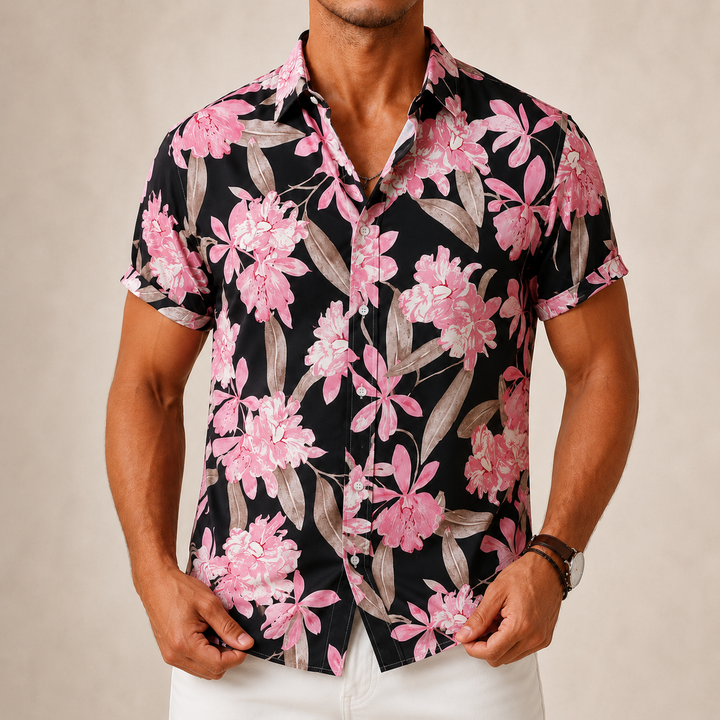 Retro Flower Casual Shirt