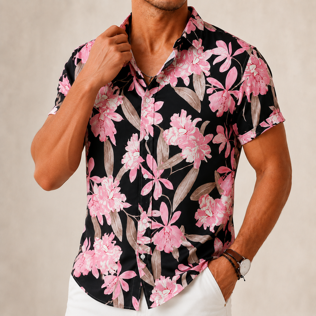 Retro Flower Casual Shirt
