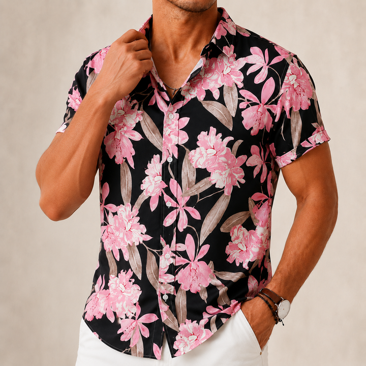 Retro Flower Casual Shirt