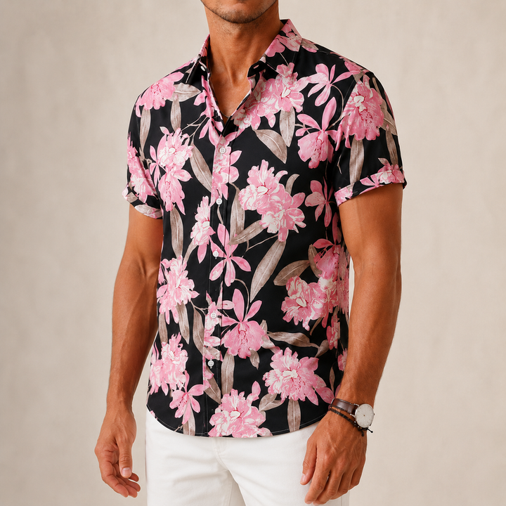 Retro Flower Casual Shirt